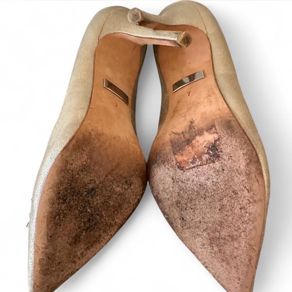 Badgley Mischka 4” Embellished Heels Size 7 - Picture 7 of 7